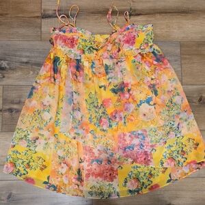 Floral Yellow Sundress